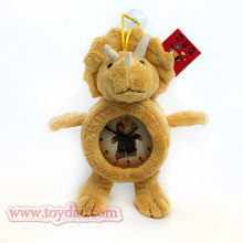 Reloj de pared de peluche de animales